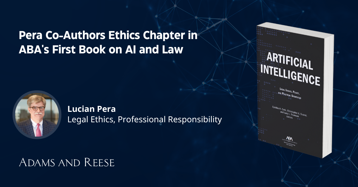 Pera Co Authors Ethics Chapter In Abas First Book Addressing Ais