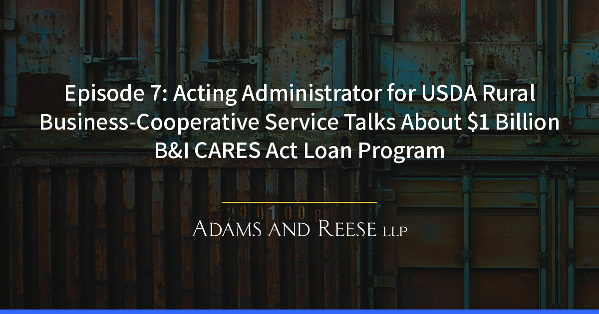 Acting Administrator For USDA Rural Business-Cooperative Service Talks ...