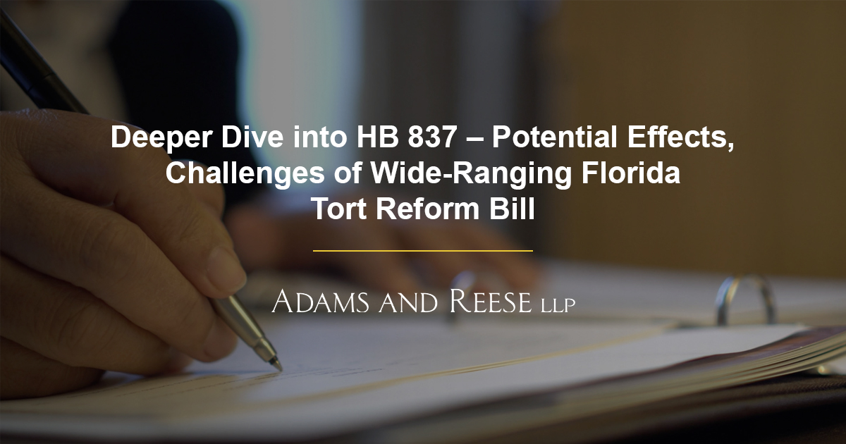 Deeper Dive into HB 837 Potential Effects, Challenges of WideRanging